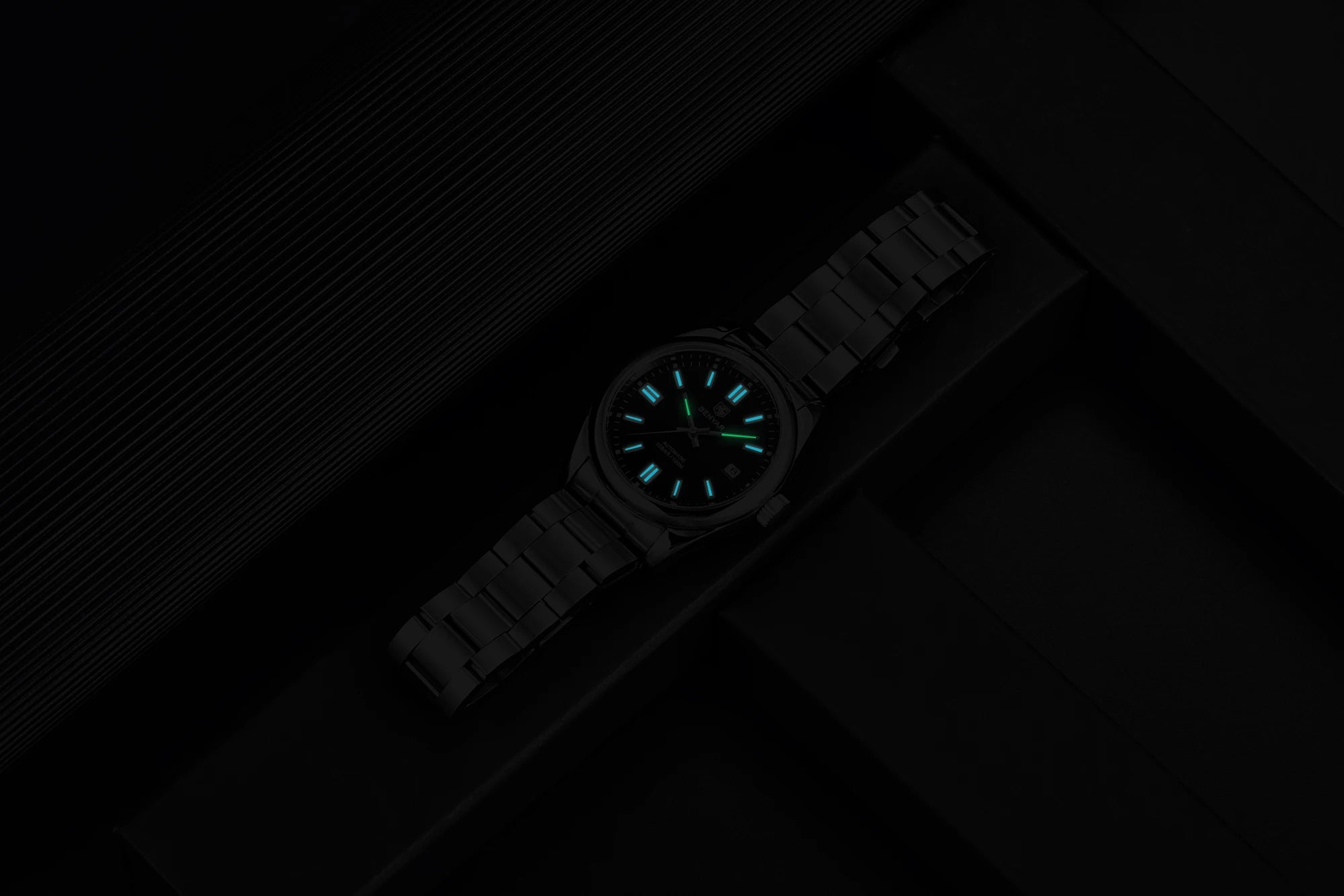 Canadian Heritage BENYAR Automatic Watch - Luxury Stainless Steel Sports Mechanical with Calendar