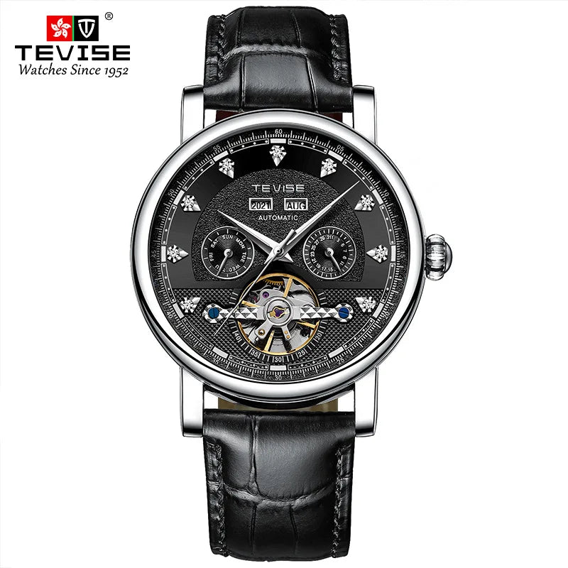 Canadian Heritage TEVISE Automatic Watch - Mechanical Movement Calendar Luminous Business Watch