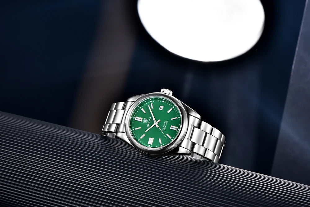 Canadian Heritage BENYAR Automatic Watch - Luxury Stainless Steel Sports Mechanical with Calendar