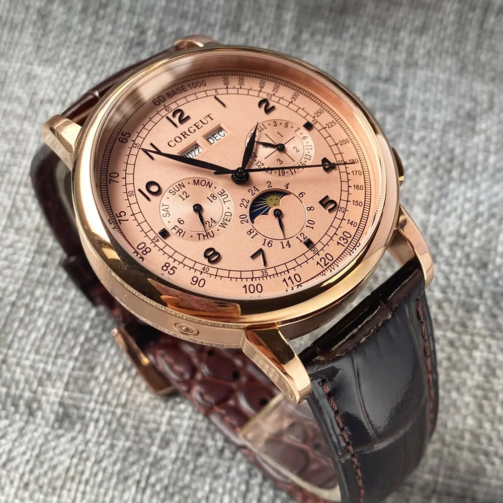 Canadian Heritage Automatic Watch - Multifunctional Date Day Month Year Mechanical Watch 42mm