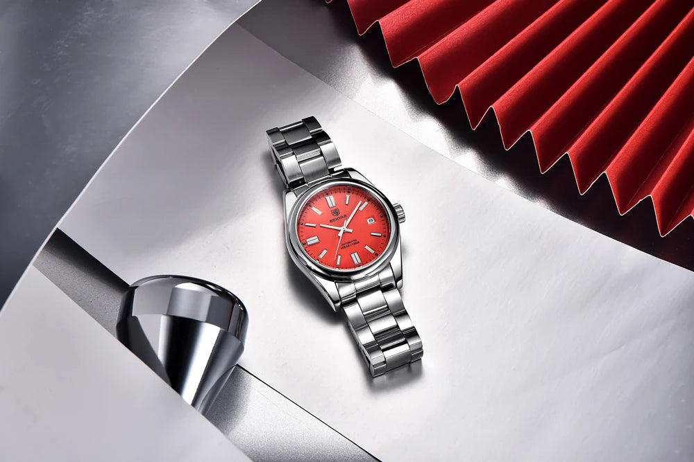 Canadian Heritage BENYAR Automatic Watch - Luxury Stainless Steel Sports Mechanical with Calendar