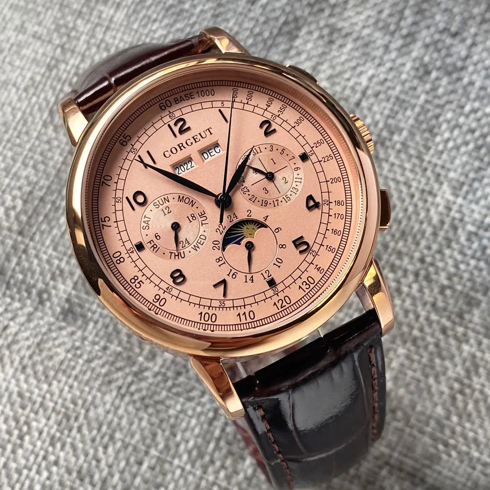 Canadian Heritage Automatic Watch - Multifunctional Date Day Month Year Mechanical Watch 42mm