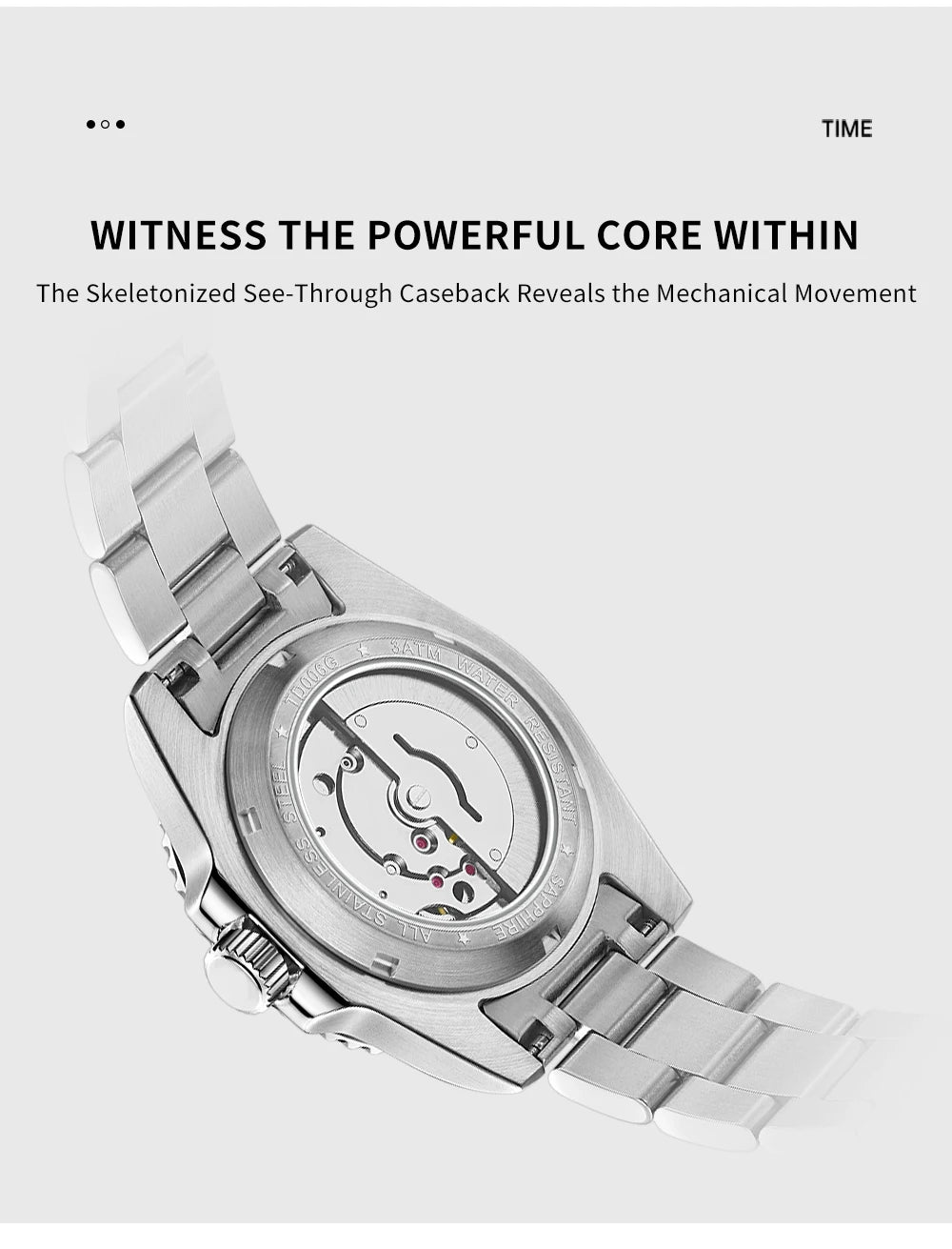 Canadian Heritage Automatic Watch - 40mm Sapphire Crystal Self-Winding Mechanical with Date & Luminous