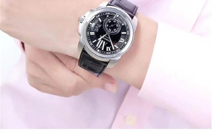 Genuine Leather Watch Band For Cartier Tank Men's Calibre Bull Belt London SOLO Mechanical Watch Strap 17mm 20mm 23mm 25mm