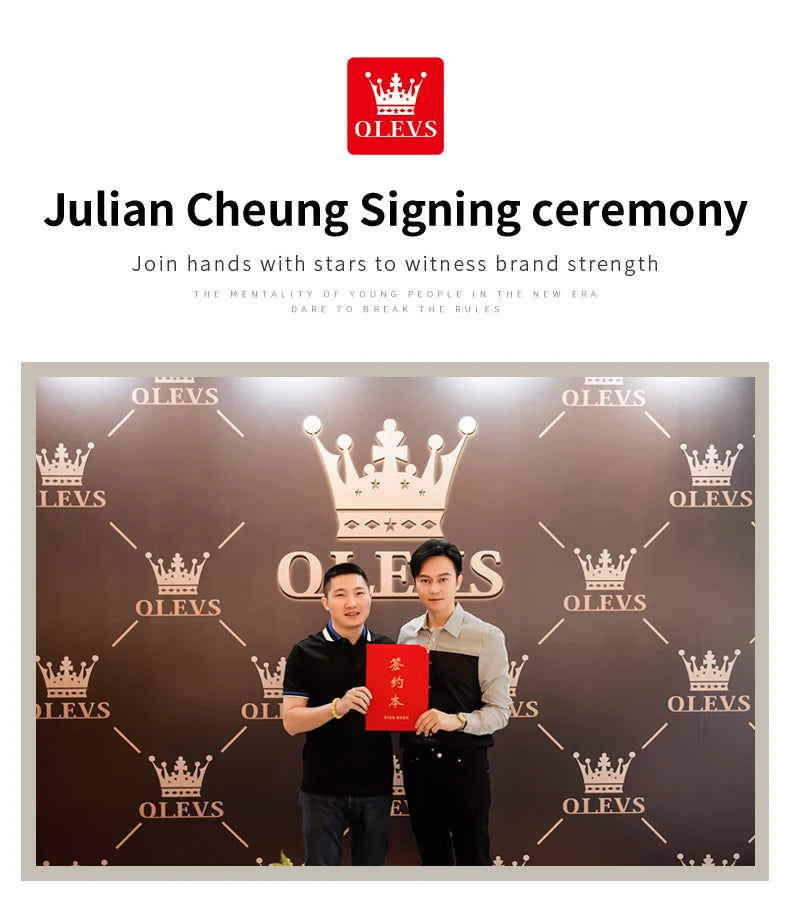 Canadian Heritage OLEVS 6638 Automatic Watch - Multi-Function Chronograph Waterproof Luxury Watch