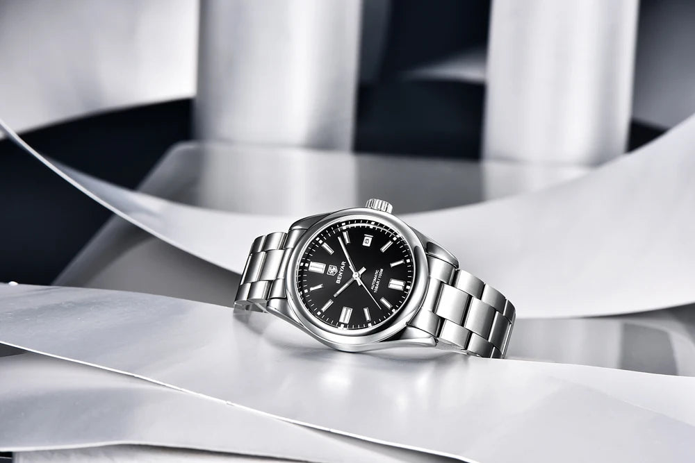 Canadian Heritage BENYAR Automatic Watch - Luxury Stainless Steel Sports Mechanical with Calendar