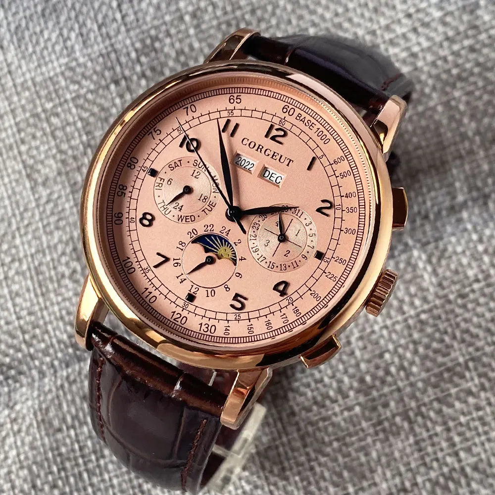 Canadian Heritage Automatic Watch - Multifunctional Date Day Month Year Mechanical Watch 42mm