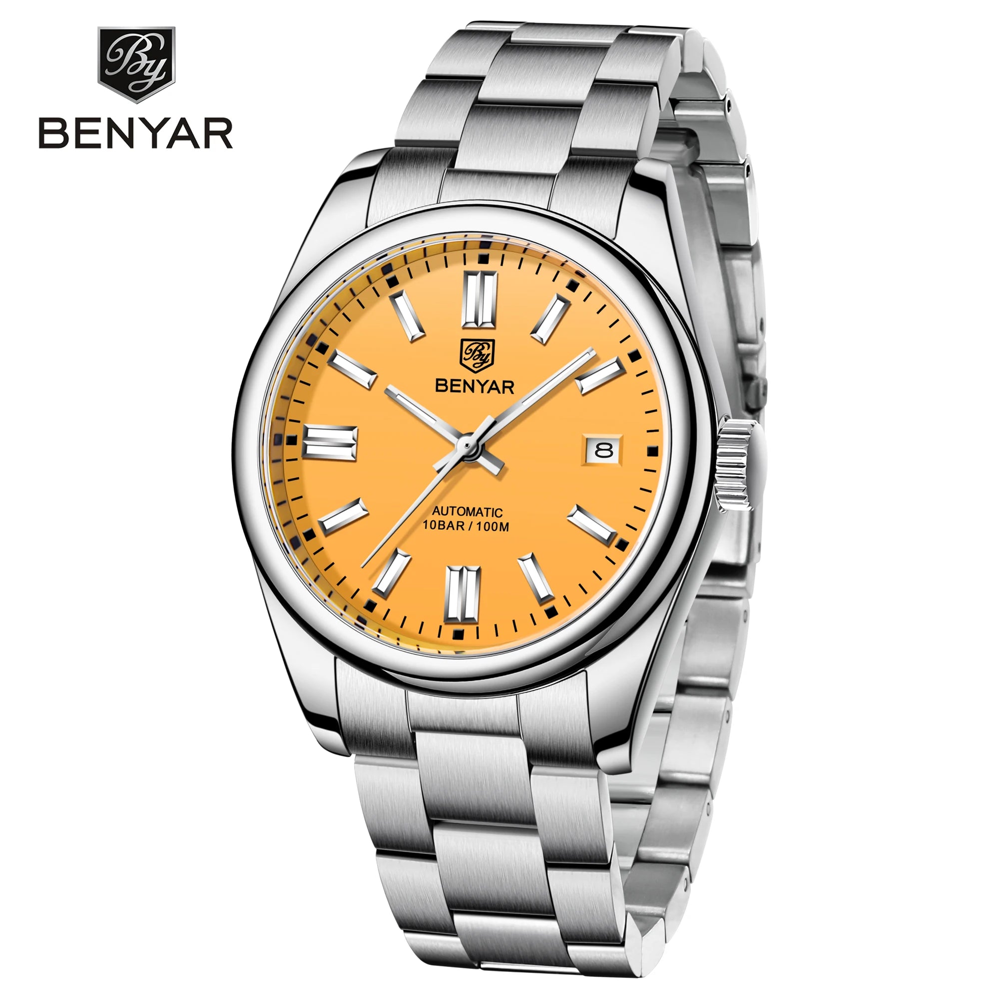 Canadian Heritage BENYAR Automatic Watch - Luxury Stainless Steel Sports Mechanical with Calendar