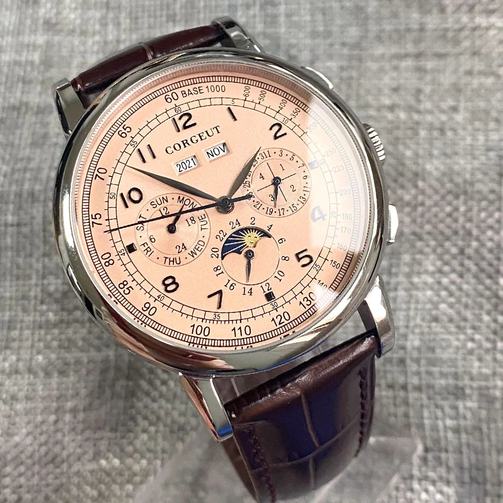 Canadian Heritage Automatic Watch - Multifunctional Date Day Month Year Mechanical Watch 42mm