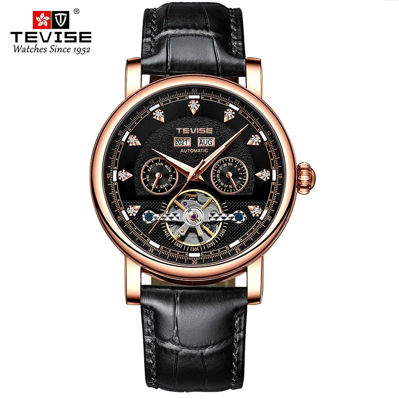 Canadian Heritage TEVISE Automatic Watch - Mechanical Movement Calendar Luminous Business Watch