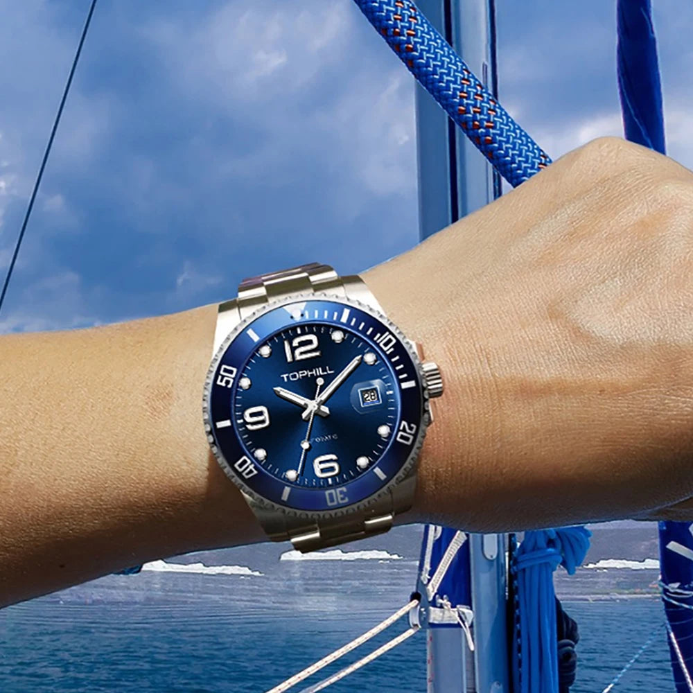 Canadian Heritage Automatic Watch - 40mm Sapphire Crystal Self-Winding Mechanical with Date & Luminous