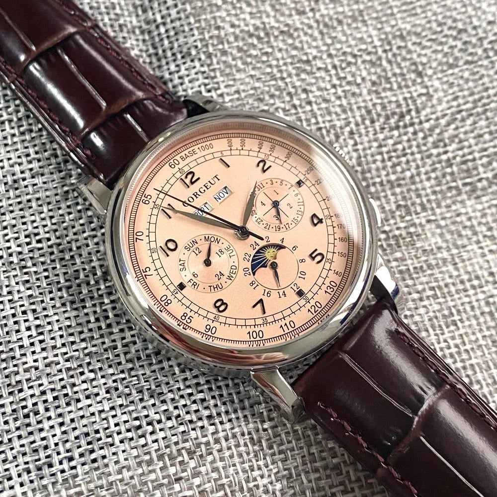 Canadian Heritage Automatic Watch - Multifunctional Date Day Month Year Mechanical Watch 42mm