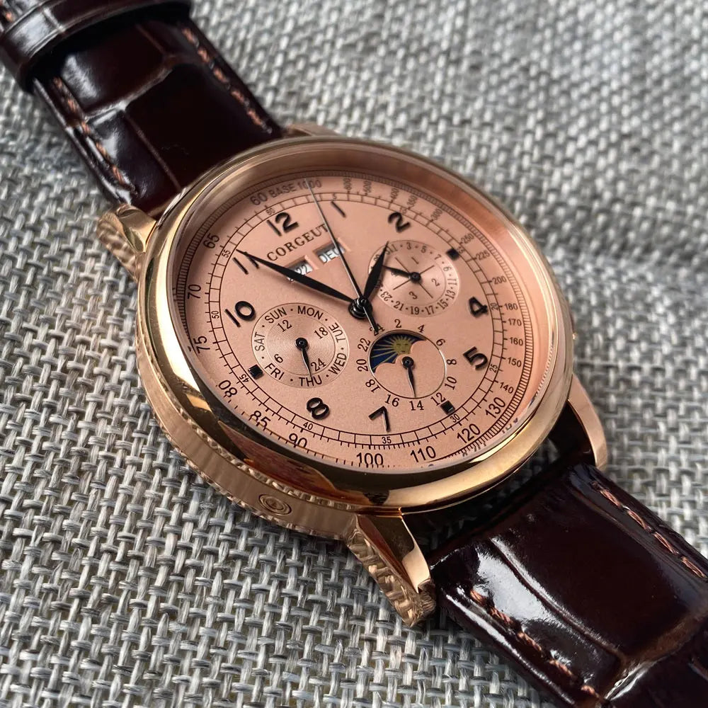 Canadian Heritage Automatic Watch - Multifunctional Date Day Month Year Mechanical Watch 42mm