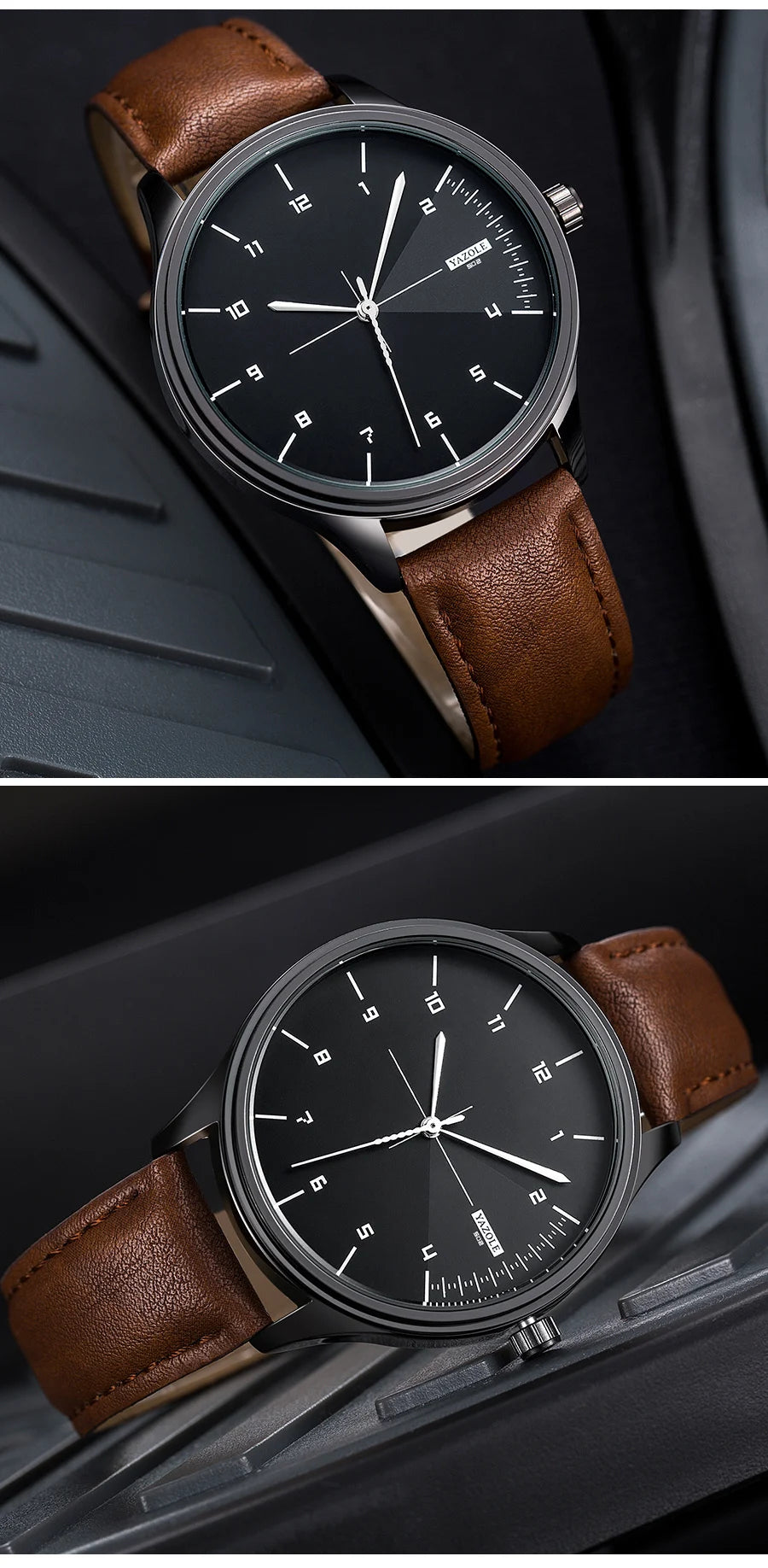 Top Brand NEW Mens Watch Leather Strap Ultra Thin Minimalist Watch For Men Casual Simple Quartz Waterproof Watches