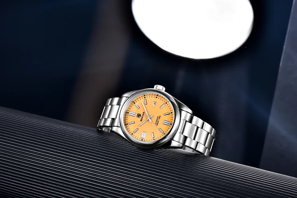 Canadian Heritage BENYAR Automatic Watch - Luxury Stainless Steel Sports Mechanical with Calendar