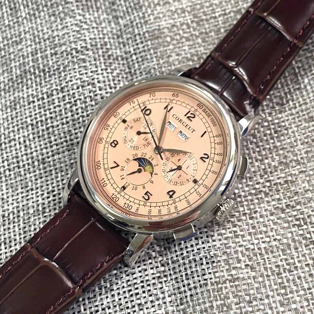 Canadian Heritage Automatic Watch - Multifunctional Date Day Month Year Mechanical Watch 42mm