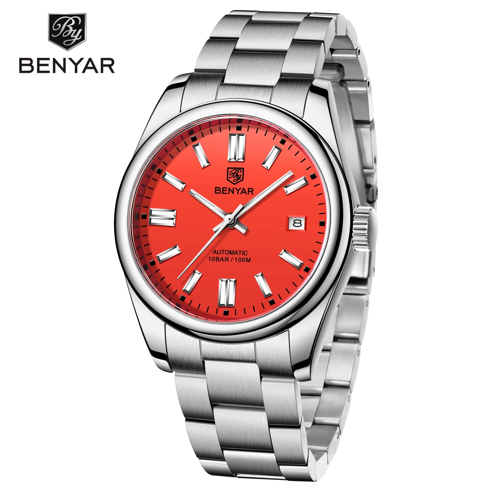Canadian Heritage BENYAR Automatic Watch - Luxury Stainless Steel Sports Mechanical with Calendar