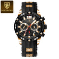 POEDAGAR Canadian Heritage Luxury Watch - Waterproof Chronograph Military Quartz Wristwatch