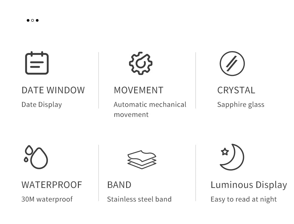 Canadian Heritage Automatic Watch - 40mm Sapphire Crystal Self-Winding Mechanical with Date & Luminous