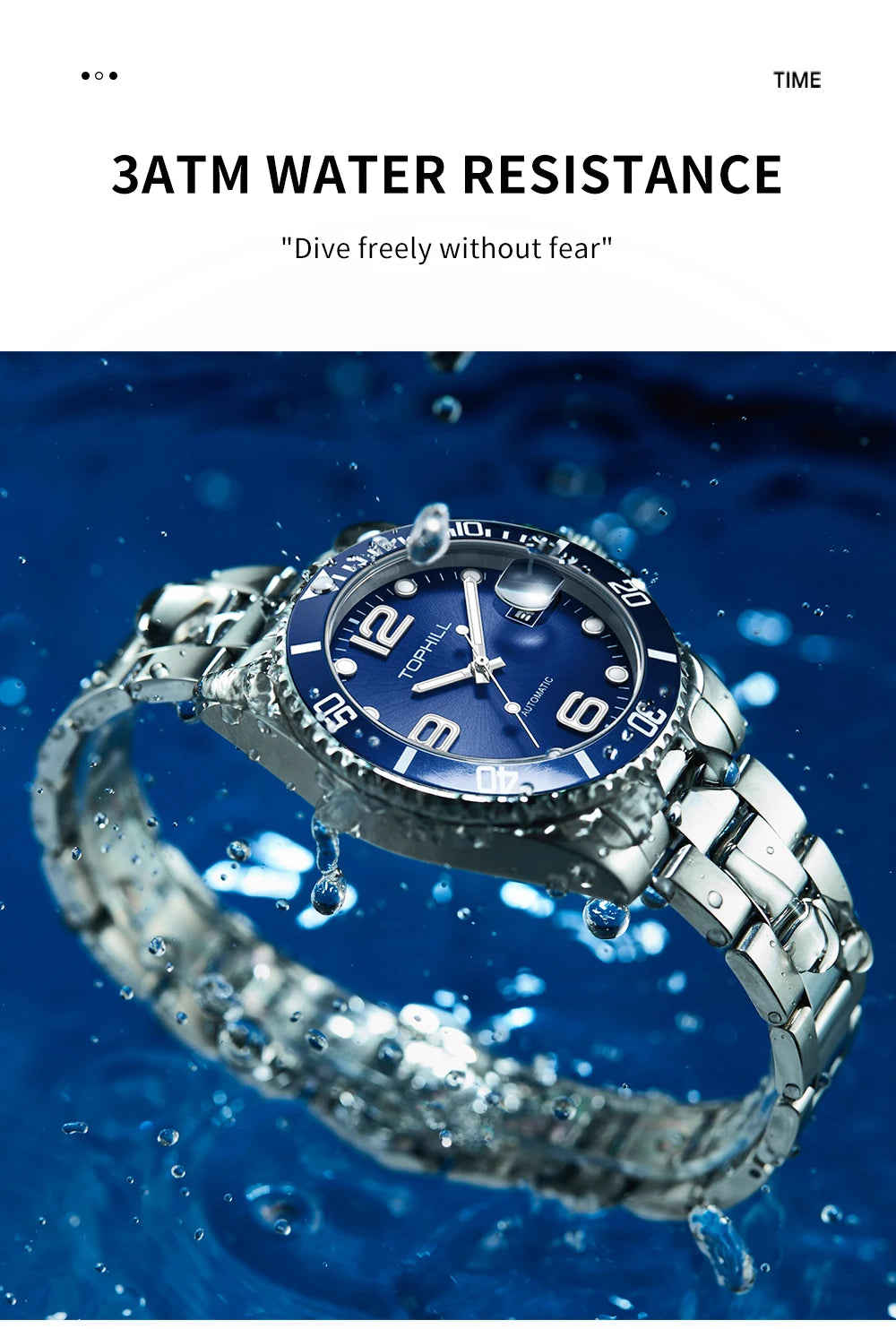 Canadian Heritage Automatic Watch - 40mm Sapphire Crystal Self-Winding Mechanical with Date & Luminous