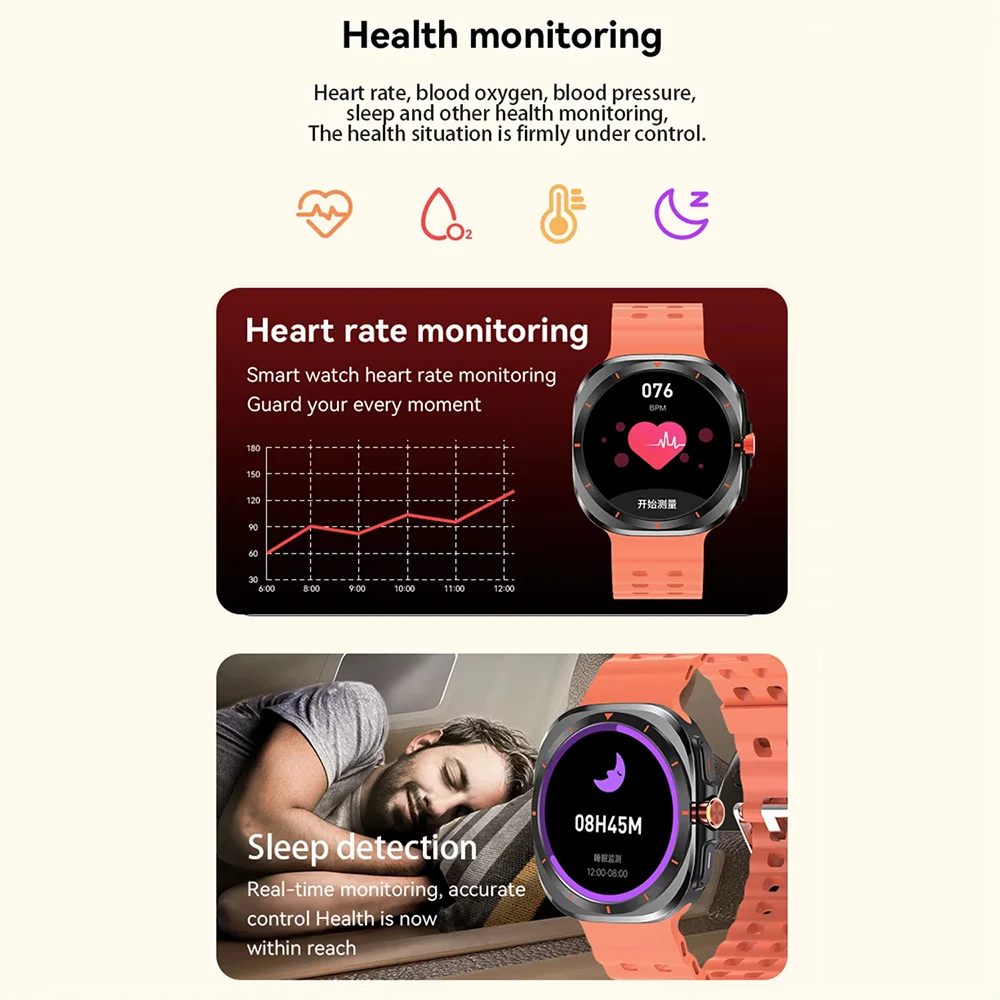 Canadian Heritage Smart Watch - Heart Rate Monitor Bluetooth Calling Fitness Tracker