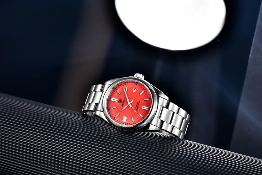 Canadian Heritage BENYAR Automatic Watch - Luxury Stainless Steel Sports Mechanical with Calendar
