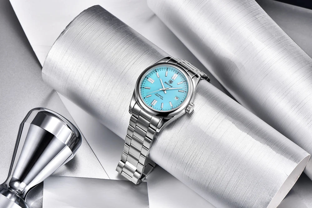 Canadian Heritage BENYAR Automatic Watch - Luxury Stainless Steel Sports Mechanical with Calendar