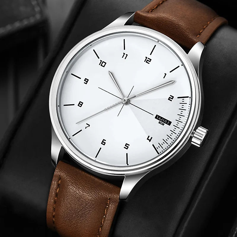 Top Brand NEW Mens Watch Leather Strap Ultra Thin Minimalist Watch For Men Casual Simple Quartz Waterproof Watches