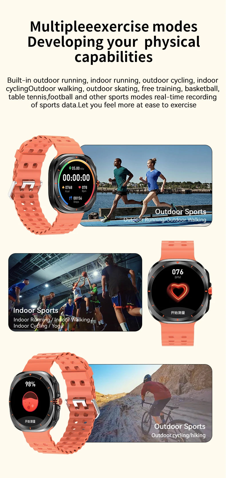 Canadian Heritage Smart Watch - Heart Rate Monitor Bluetooth Calling Fitness Tracker